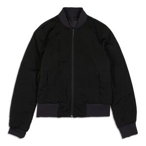 Lululemon Non-Stop Reversible Bomber Jacket | Black, Size 8
